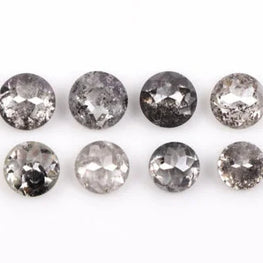 Salt & Pepper Round Cut Diamond