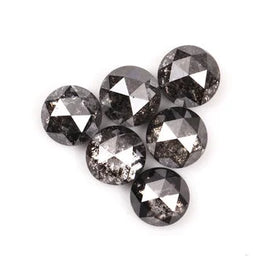 Round Shape Natural Salt & Pepper Diamond