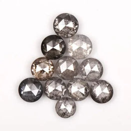 Salt & Pepper Rose Cut Diamond