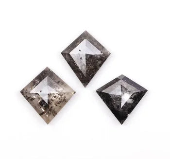 1.04Ct Kite Shape Natural Salt & Pepper Diamond