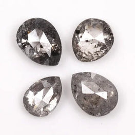Salt & Pepper Pear Cut Diamond
