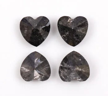 Heart Cut Natural Salt & Pepper Diamond
