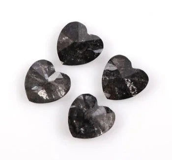 Heart Cut Natural Salt & Pepper Diamond