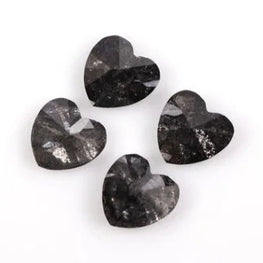Heart Cut Natural Salt & Pepper Diamond