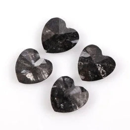 0.59 Ct, Salt and Pepper, Heart Shape Minimal Diamond, Engagement Ring Jewelry Diamond, Best Price Diamond
