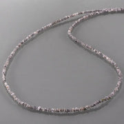 30.00 Ct grey rough diamond necklace with raw luxury gemstone styling