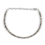 Natural rough diamond bracelet with raw uncut diamonds set in gold handmade luxury fine jewelry bracelet