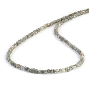 30 carat grey Colored Diamond rough beads necklace in elegant luxury style Necklace 
