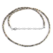 30 carat grey Colored Diamond rough beads necklace in elegant luxury style Necklace 