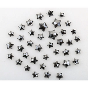 Natural Black Diamond Star Shape Checker Cut Faceted Diamond For Bracelet