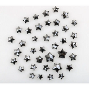 Natural Black Diamond Star Shape Checker Cut Faceted Diamond For Bracelet