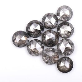 1.06 Ct , Salt And Pepper Round Rose Cut Minimal Diamonds, Engagement Ring Jewelry Diamonds, Best Price Diamonds - Jay Amar Gems