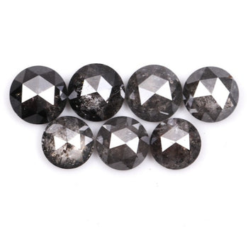 Round Shape Salt & Pepper Natural Diamond