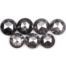 Round Shape Salt & Pepper Natural Diamond