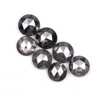Round Shape Salt & Pepper Natural Diamond