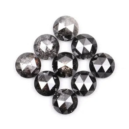 Natural Salt & Pepper Round Shape Diamond