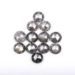 1.79Ct Round Rose Cut Salt & Pepper Diamond