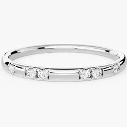 Round Cut Statement 925 Sterling Silver Band