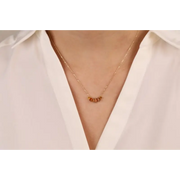 0.89 Ct Genuine Brown Diamond Necklace Elegant Pendant Minimalist Fine Jewelry for Women