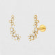 Round Cut Earring 14k Yellow Gold Plated Personalized Gift Beautiful Earring For Her