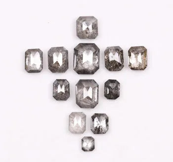 Emerald Shape Salt & Pepper Diamond