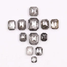 Emerald Shape Salt & Pepper Diamond