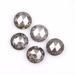 0.79 Ct , Salt And Pepper Round Rose Cut Minimal Diamonds, Engagement Ring Jewelry Diamonds, Best Price Diamonds - Jay Amar Gems