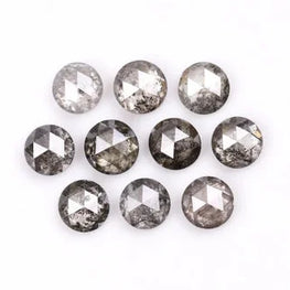 0.68Ct Rose Cut Natural Diamond Salt & Pepper Diamond