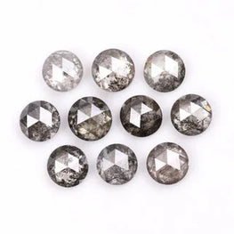 0.68 Ct , Salt And Pepper Round Rose Cut Minimal Diamonds, Engagement Ring Jewelry Diamonds, Best Price Diamonds