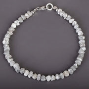 20 Ct grey Colored Diamond 4 to 5 mm beads bracelet with luxury gemstone styling 