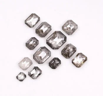 Emerald Shape Salt & Pepper Diamond