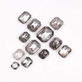 Emerald Shape Salt & Pepper Diamond