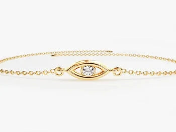 Evil Eye Charm Stunning Silver Bracelet