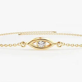 Evil Eye Charm Stunning Silver Bracelet