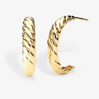 Croissant Statement Huggie Earring