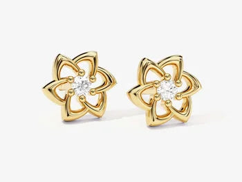 Floral Stud Stunning Sterling Silver Earrings