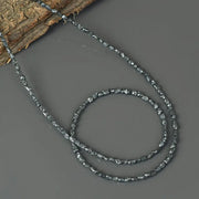 Natural rough diamond bracelet for women with raw uncut diamonds set in 14K gold minimalist fine jewelry