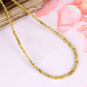 2.9 mm to 3.5 mm yellow rough diamond beads with raw gemstone styling