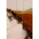 0.89 Ct Genuine Brown Diamond Necklace Elegant Pendant Minimalist Fine Jewelry for Women