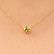 6.60 Ct genuine green gemstone pendant necklace with vibrant green color and elegant design, ideal for luxury fine jewelry and statement styling