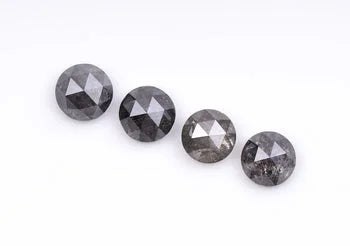 Natural Salt & Pepper Round Cut Diamond