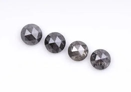 Natural Salt & Pepper Round Cut Diamond