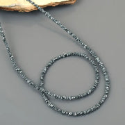 Natural rough diamond bracelet for women with raw uncut diamonds set in 14K gold minimalist fine jewelry