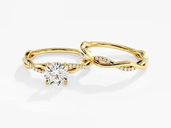 Round Cut Twisted Diamond