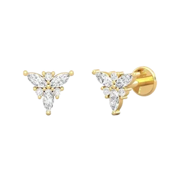 Delicated Marquise Cut Stud Earring 925 Sterling Silver Wedding Anniversary Gift Earring For Wife
