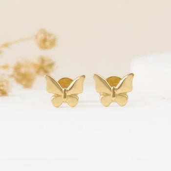 Butterfly Yellow Plated Stunning Earring