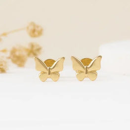 Butterfly Yellow Plated Stunning Earring