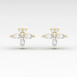 925 Sterling Silver Stud Earring Simulated Diamond Personalized Gift Earring For Women