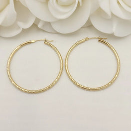 Stunning Silver Hoops Earrings