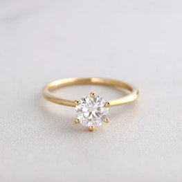 Round Cut Solitaire Engagement Ring